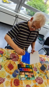 Mit Wasserfarben malen