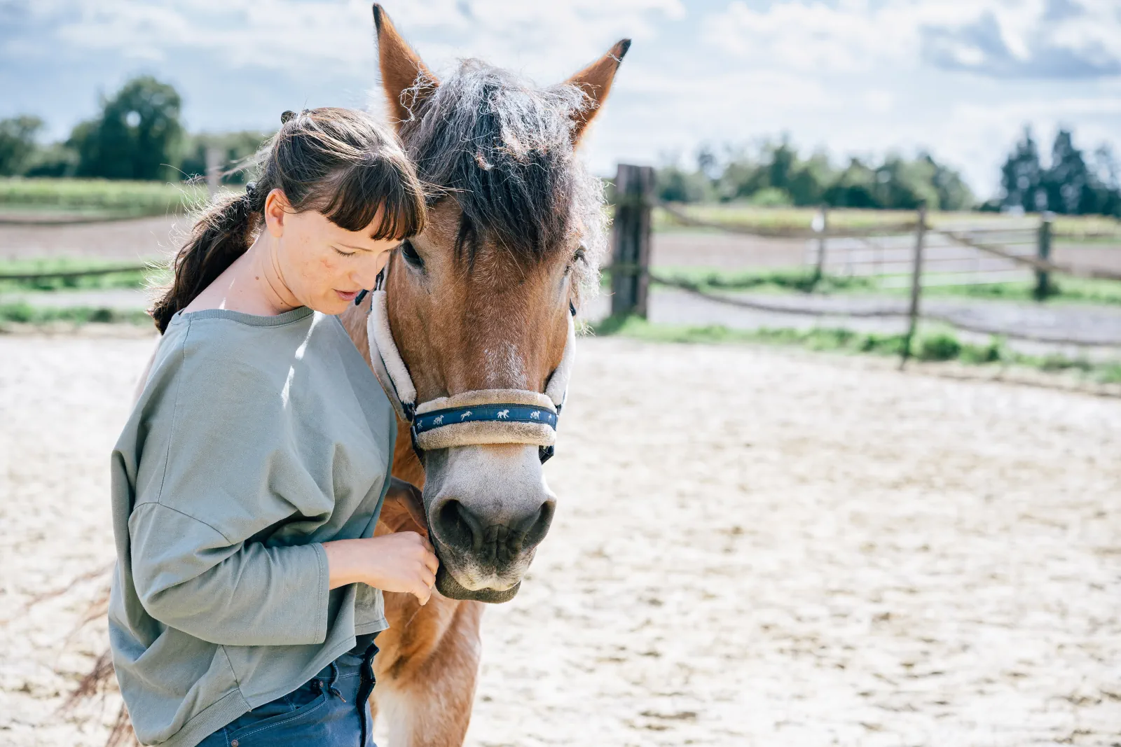 Verena Freimuth mit Pferd