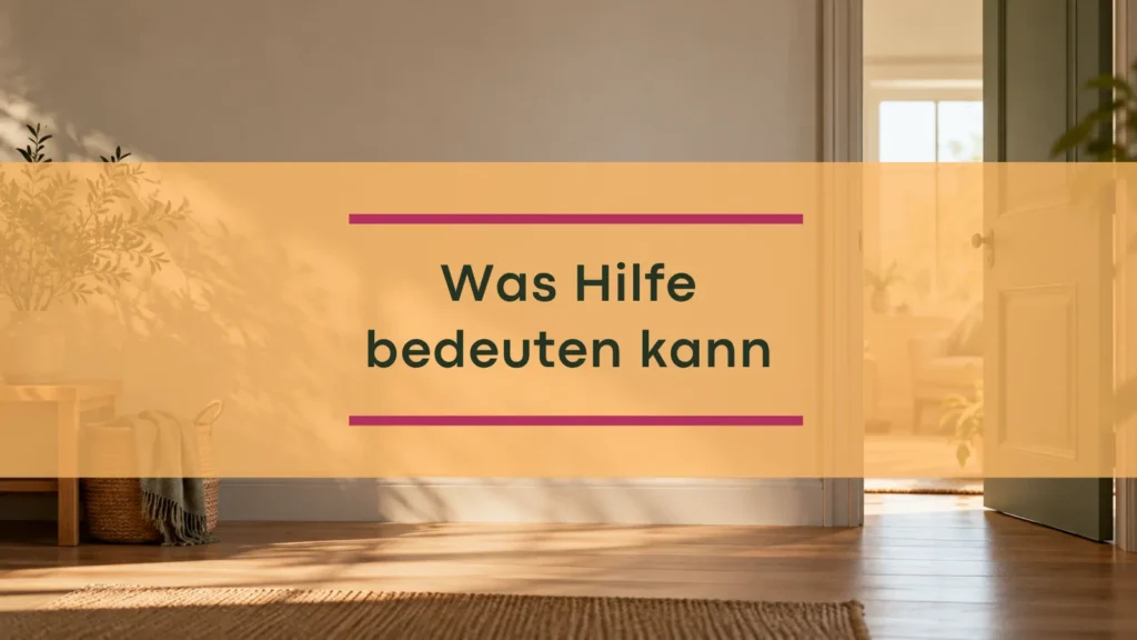 Titel mit Hintergrund, der eine Raum mit offener Tür zeigt