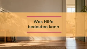 Titel mit Hintergrund, der eine Raum mit offener Tür zeigt
